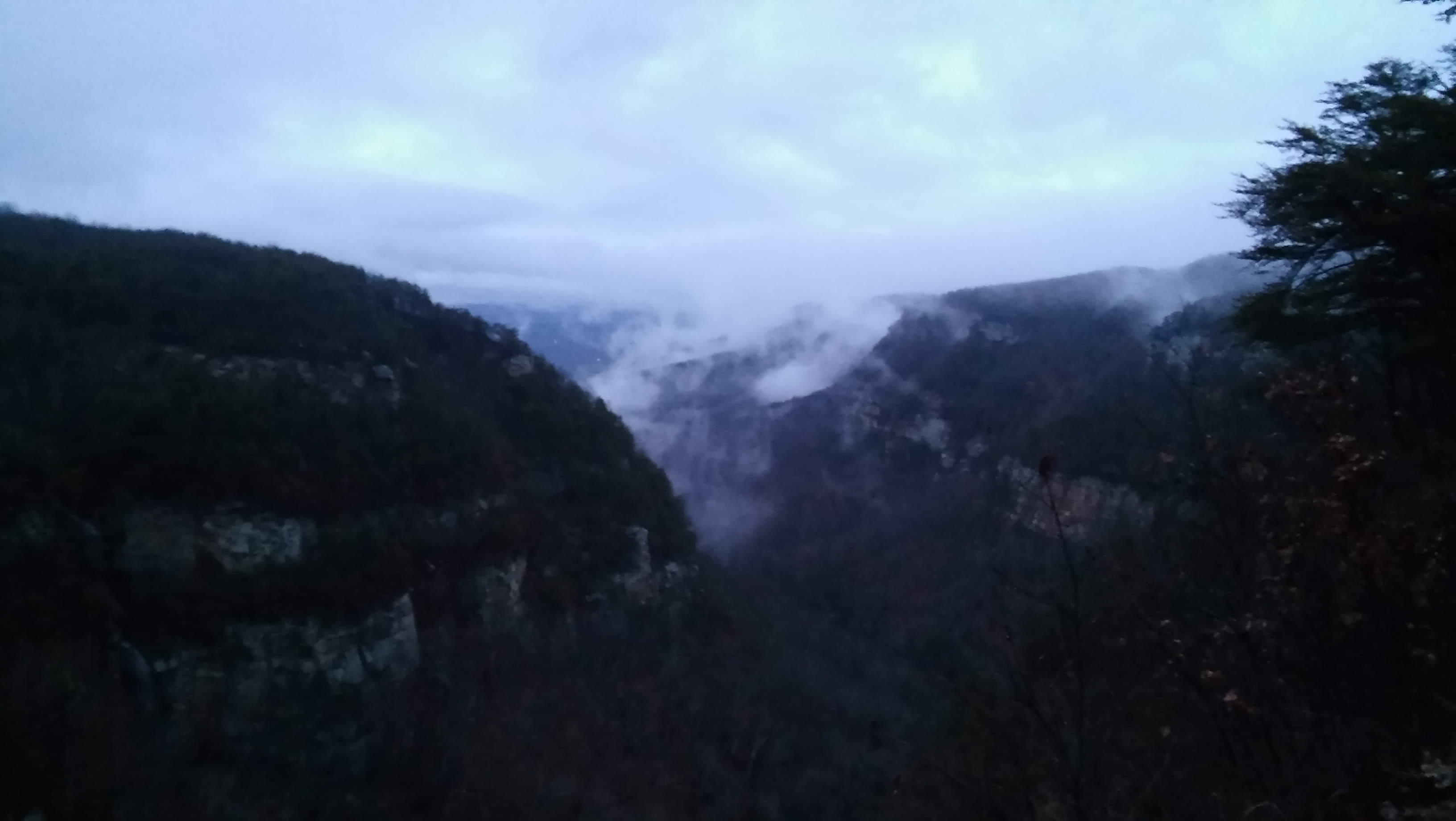 A view through the hills